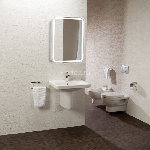 Зеркало-шкаф AZARIO Фиджи flip 50 подсветка, сенсорный выключатель с функцией диммера (LED-00002471)