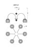 Потолочная люстра MyFar MR2271-6C