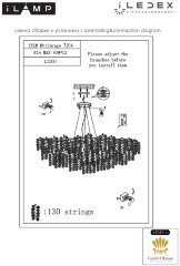 Подвесная люстра iLamp 7204-L1200 GD