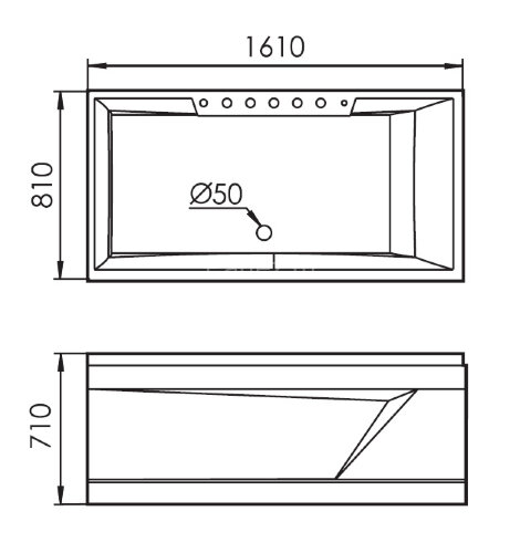 Акриловая ванна Gemy G9075 K L