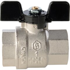 Кран шаровой полнопроходной ВР/ВР бабочка 1&quot; Stout