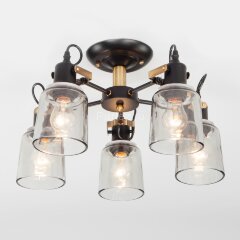 Потолочная люстра Eurosvet 70111/5 черный