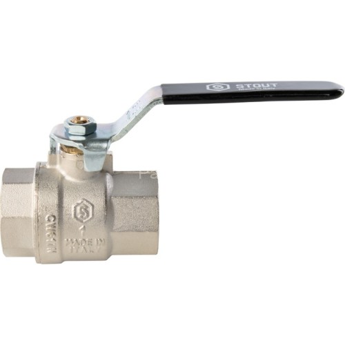 Кран шаровой полнопроходной ВР/ВР рычаг 1" Stout