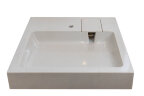 Раковина подвесная Azario Monako 600х600х85 литьевой мрамор, бежевая (CS00079880)