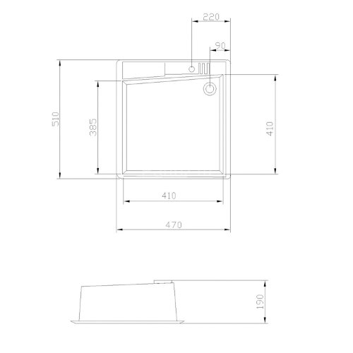 Кухонная мойка AQUATON Парма 510х470х175мм., цвет латте (1A713032PM260)