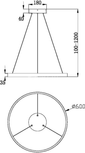 Подвесной светильник Maytoni MOD058PL-L32BK