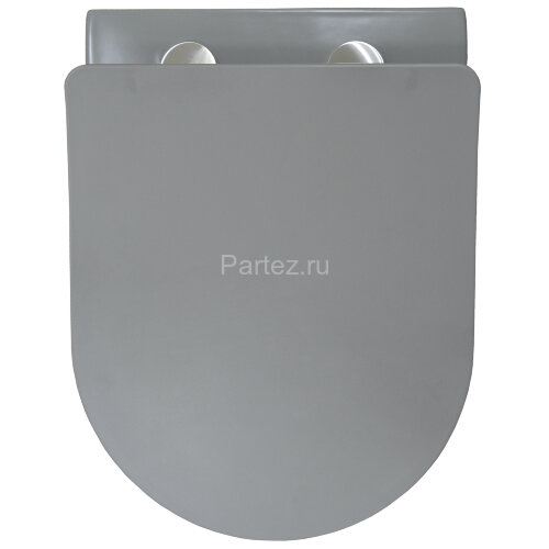 Унитаз подвесной Azario Grado 370х490х370 безободковый, с быстросъемныйм сидением микролифт, серый м