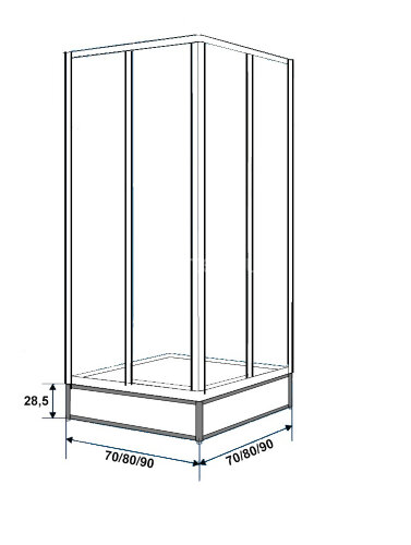 Подставка под поддон Метакам 700х700 (CS00085271)