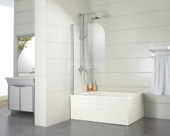 Шторка для ванны распашная Azario Merrit 70х150 цвет профиля серебро (NF6211 700)