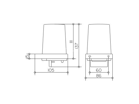 Дозатор жидкого мыла Keuco Edition 11, хром (11152019000)