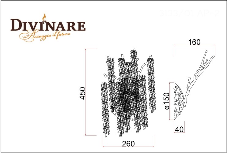 Бра Divinare 3133/01 AP-2