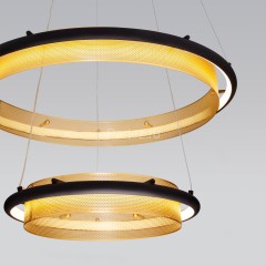 Подвесная люстра Eurosvet 90241/2 черный / золото