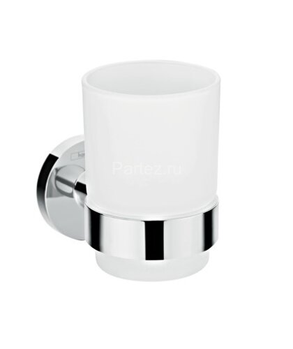 Стакан для зубных щеток Hansgrohe Logis Universal стекло, хром (41718000)