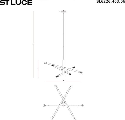 Потолочная люстра ST Luce SL6226.403.06