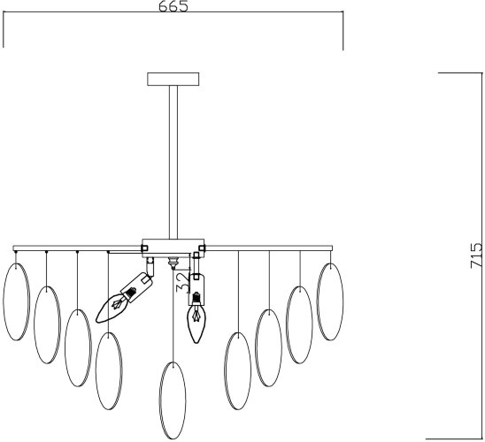 Потолочная люстра Freya FR5104PL-06BS2