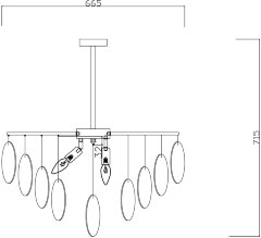 Потолочная люстра Freya FR5104PL-06BS2