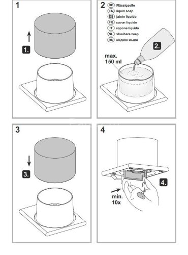 Дозатор жидкого мыла Keuco Edition 400, хром (11552019000)