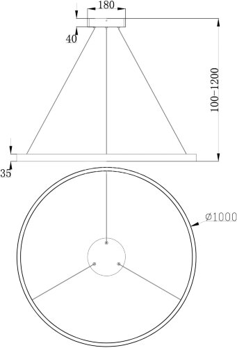 Подвесной светильник Maytoni MOD058PL-L54BS4K