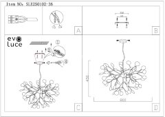 Потолочная люстра Evoluce SLE250102-36