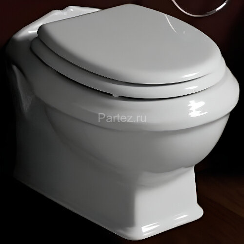 Унитаз подвесной Simas Arcade 365х435х510 безободковый "Rimless", без сиденья, цвет белый (AR841bi)