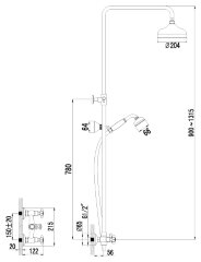 Смеситель Lemark Vintage LM2860B для душа