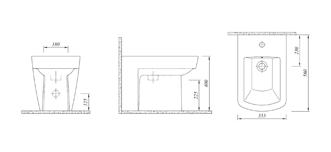 Биде напольное Kale BASICS
