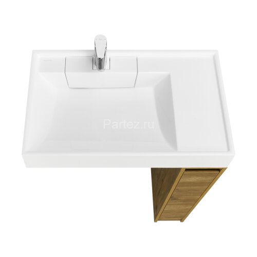 Тумба под раковину Aquaton Лондри 20 без фасада, дуб рустикальный (1A267101LHDR0)