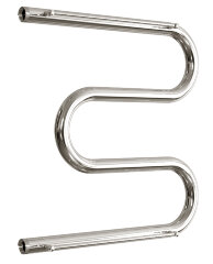 Полотенцесушитель водяной ДВИН M М-образный 50/50 c полкой, полированный (4627086010769)