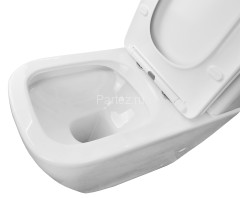 Унитаз напольный Azario LEVANTO 620x380x830 безободковый в комплекте cо смывным механизмом Geberit и