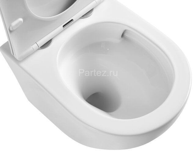 Унитаз подвесной Azario Grado 370х490х360 безободковый, с системой антивсплеск (Торнадо) в комплекте