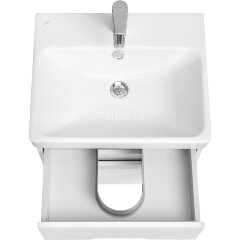 Тумба под раковину Aquaton Оливия 55 подвесная, цвет белый матовый (1A254201OL010)