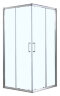 Душевое ограждение Azario GREENWOOD 1100х1100х1850, БЕЗ ПОДДОНА, прозрачное стекло 6 мм, цвет профиля серебро (AZ-NNE1142 1100)