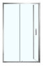 Душевое ограждение AZARIO 1200х800х2000, БЕЗ ПОДДОНА, прозрачное стекло 6 мм, открывание налево, цвет профиля серебро (AZ-ND1131 L 1200)