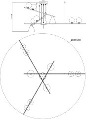 Потолочная люстра Arte Lamp A7029PL-9BK