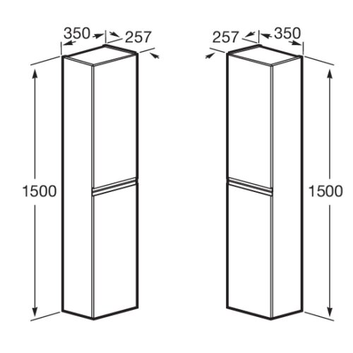 Пенал подвесной Roca Oleta капучино (A857650515)