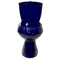 Унитаз-компакт Элисса Стандарт, с сиденьем, синий (43355130202)