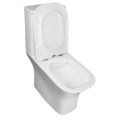 Унитаз напольный Azario FRETTA SQUARE 650х340х770 безободковый с бачком и сиденьем микролифт (AZ-121