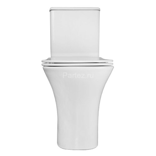 Унитаз напольный Azario FRETTA SQUARE 650х340х770 безободковый с бачком и сиденьем микролифт (AZ-121