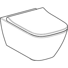 Унитаз подвесной Geberit Smyle Square Rimfree безободковый, с сиденьем микролифт (500.683.00.2)