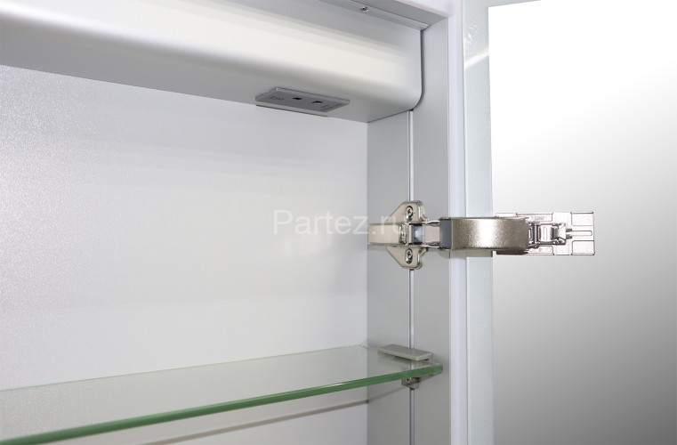 Зеркало-шкаф AZARIO Alliance 800х120х700 левый, с подсветкой, механическая кнопка, алюминиевый корпу