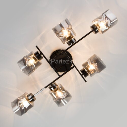 Потолочная люстра Eurosvet 30165/6 черный жемчуг