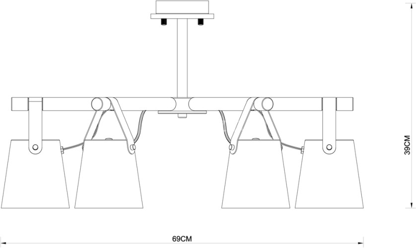 Потолочная люстра Arte Lamp A7032PL-6BK