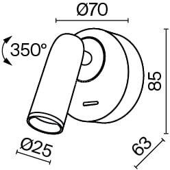 Бра Maytoni C038WL-L3W3K