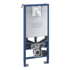 Комплект GROHE Rapid SLX 3 в 1 для подвесного унитаза: инсталляция, крепление к стене и панель смыва
