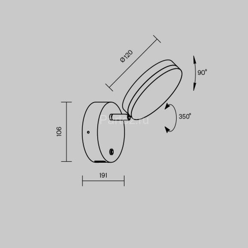 Бра Maytoni MOD070WL-L8W3K