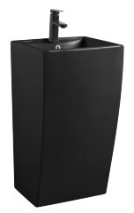 Раковина напольная Azario COMELLA 480х420х830 отдельностоящая прямоугольная, черный матовый (AZ-314M