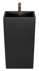 Раковина напольная Azario COMELLA 480х420х830 отдельностоящая прямоугольная, черный матовый (AZ-314M