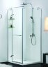 Душевое ограждение Azario MONTREAL 900х900х2000 L, со стеклянной полкой, без поддона, прозрачное стекло 8 мм, цвет профиля серебро (AZ-NWG1231-L)