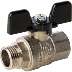 Кран шаровой полнопроходной ВР/НР бабочка 1/2&quot; Stout