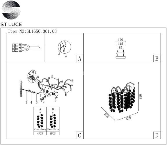 Бра ST Luce SL1650.301.03
